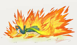 Flame charge! (Quilava)