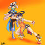 SFXT Fan art Ling Xiaoyu and Chun-Li