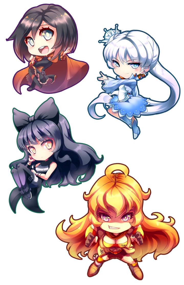 Chibi Church Rvb Rwby chibis by AzureBladeXIII on DeviantArt