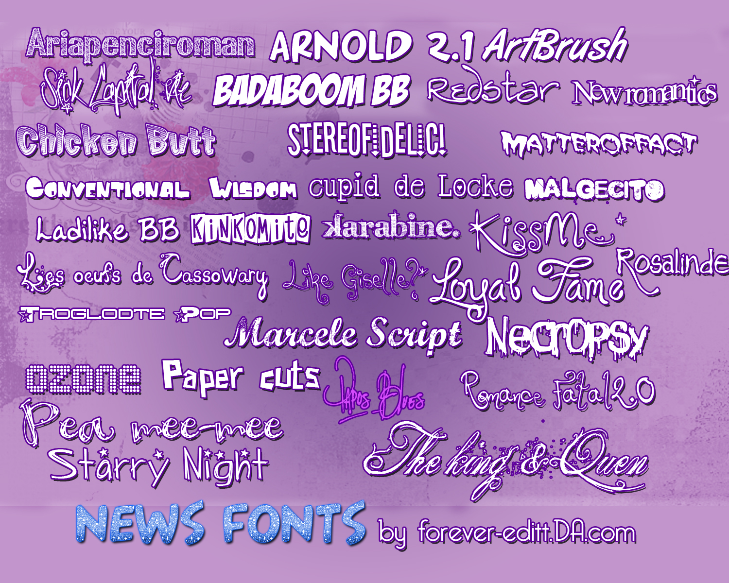 32 fonts