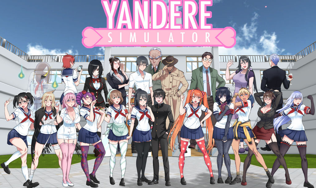 Simulation Posters yandere simulator poster official (first version) by nemesisYS on ...