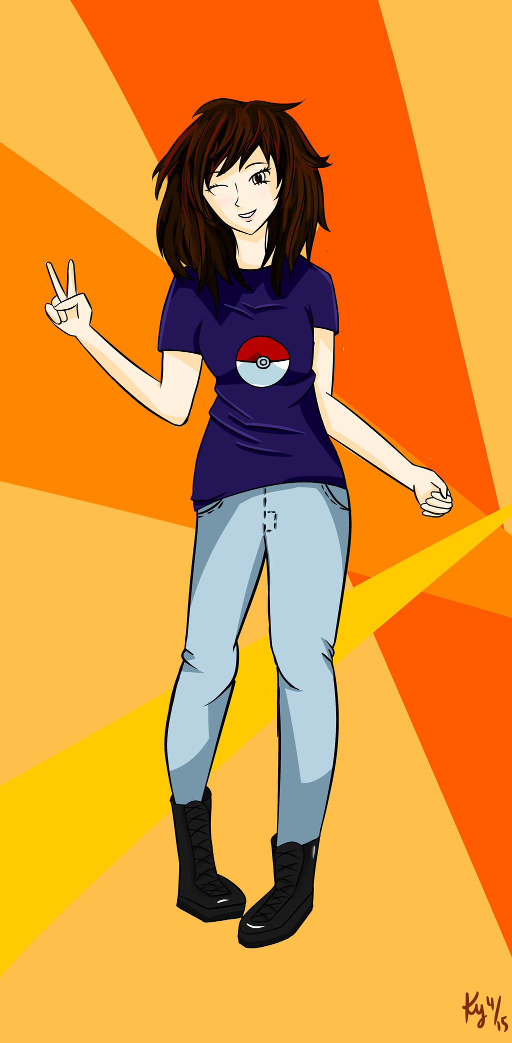 Pokemon Trainer Flora! by kriany on DeviantArt