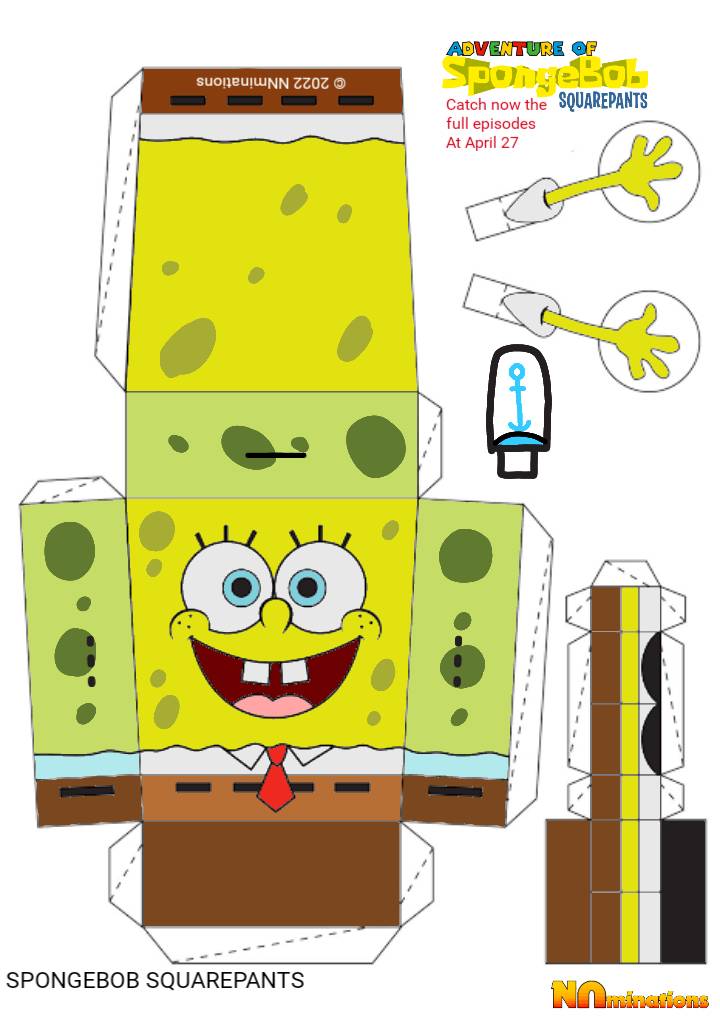 Adventure of SpongeBob SquarePants Papercraft 1 by NeptuneNickAni47 on ...
