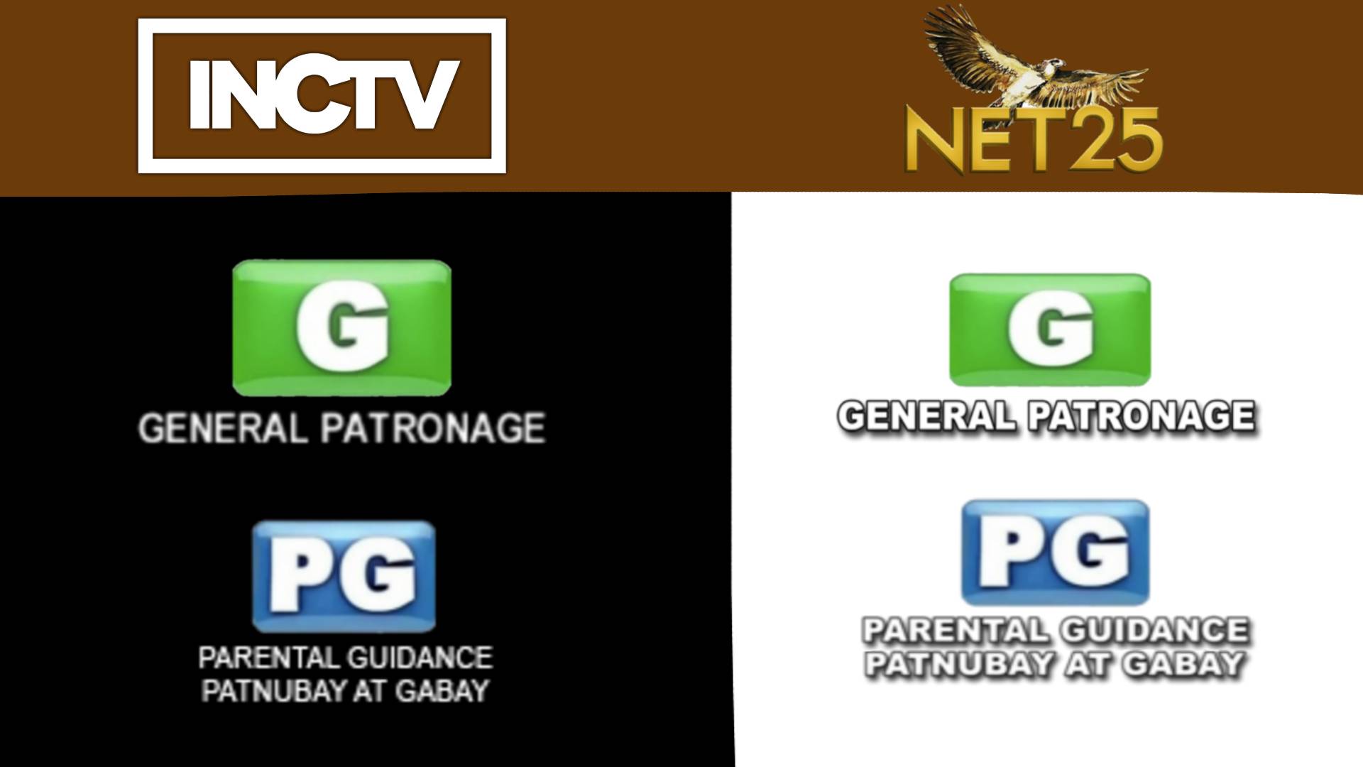 Net 25 and INCTV MTRCB Pictograms by NeptuneNickAni47 on DeviantArt