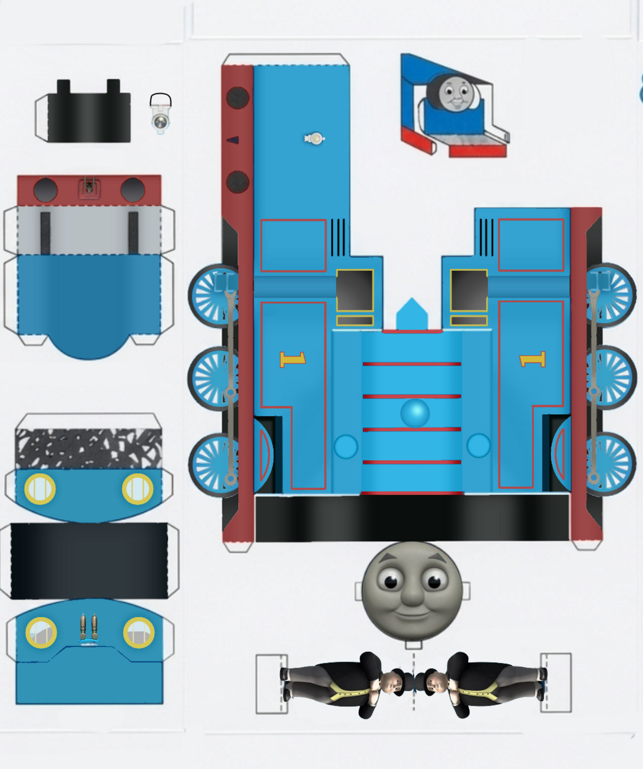 Papercraft Thomas 33 Thomas The Tank Engine Papercraft Sukvantemlyn