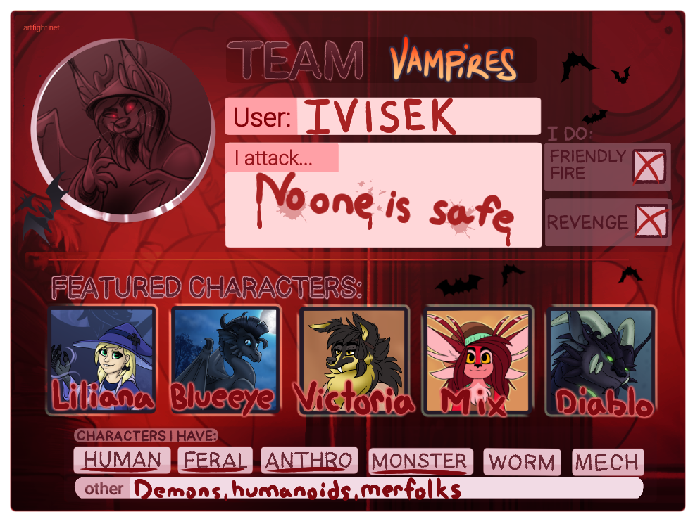 Artfight Card 2023 by IVISEK on DeviantArt