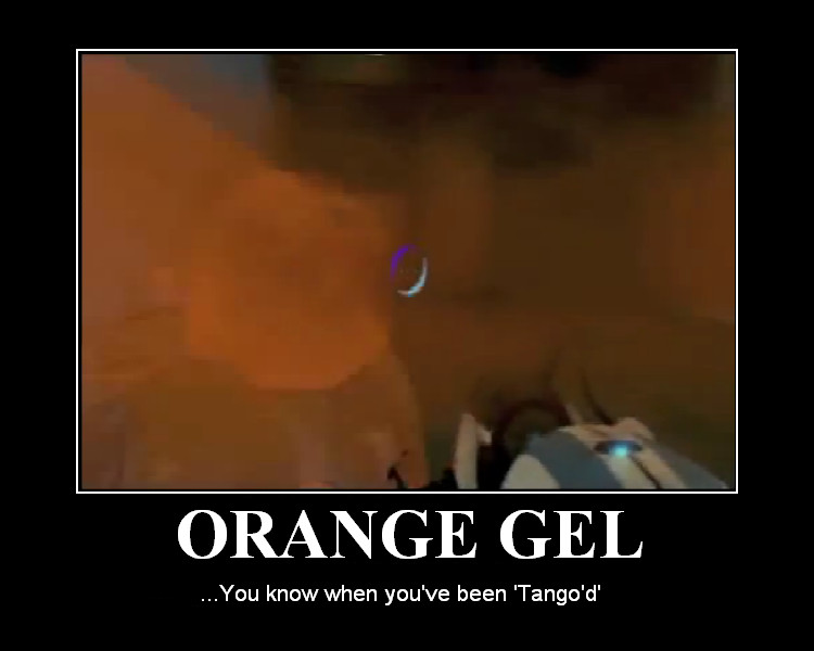 Portal 2 white blue orange gel Portal 2 white blue orange gel