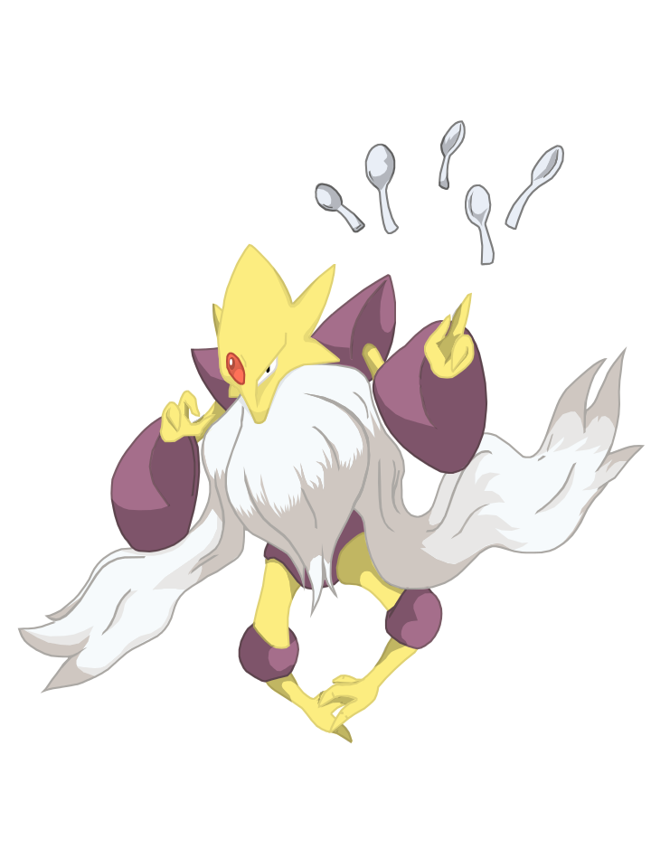 Mega Evolution Team: Mega Alakazam (remake) by Frylock921 on DeviantArt