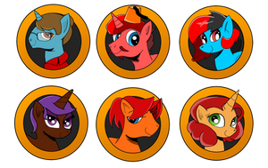 Brony Badge set 1 by DBurch01