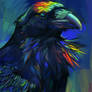 Neon raven