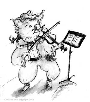 Fiddle Pig, by Christine Mix