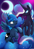 Nightmare Rarity vs Luna