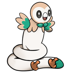 Long pokemon: Rowlet