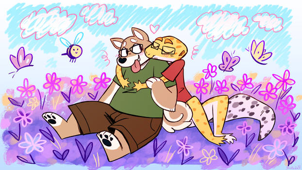 flowerbed kissy (comm)