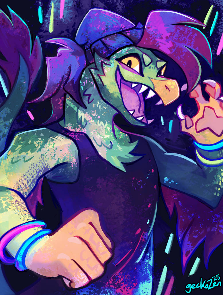 Raptor Rave by geckoZen on DeviantArt