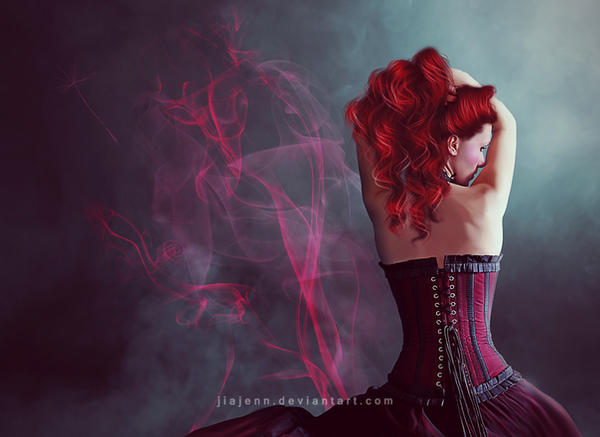 Red Corset by jiajenn