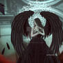 Angel Girl Black Wings