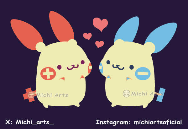 Cute Plus / Minus by Michi-arts on DeviantArt