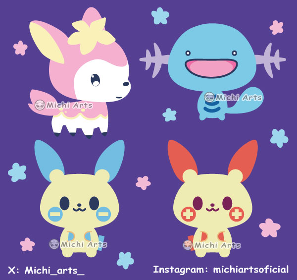 Cute and Kawaii Eeveelution Pokemon Stickers for Boys and Girls of All Ages