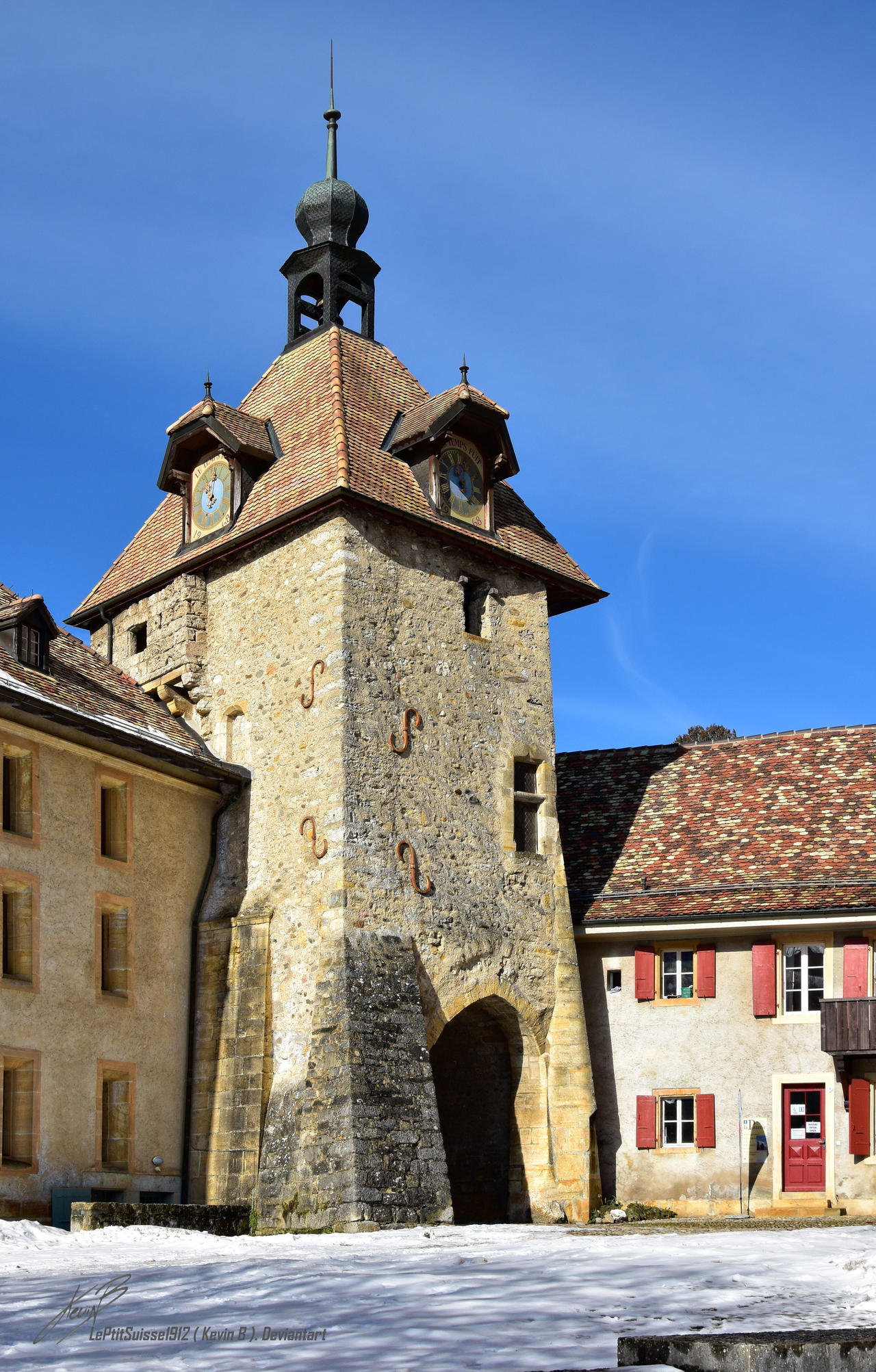 Clock Tour la Tour de l'horloge 2 / The Clock Tower by LePtitSuisse1912 on DeviantArt