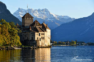 Chateau de Chillon avec les Dents du Midi