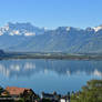 Vue sur le lac Leman depuis Montreux