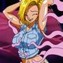 Android 18 Tickled