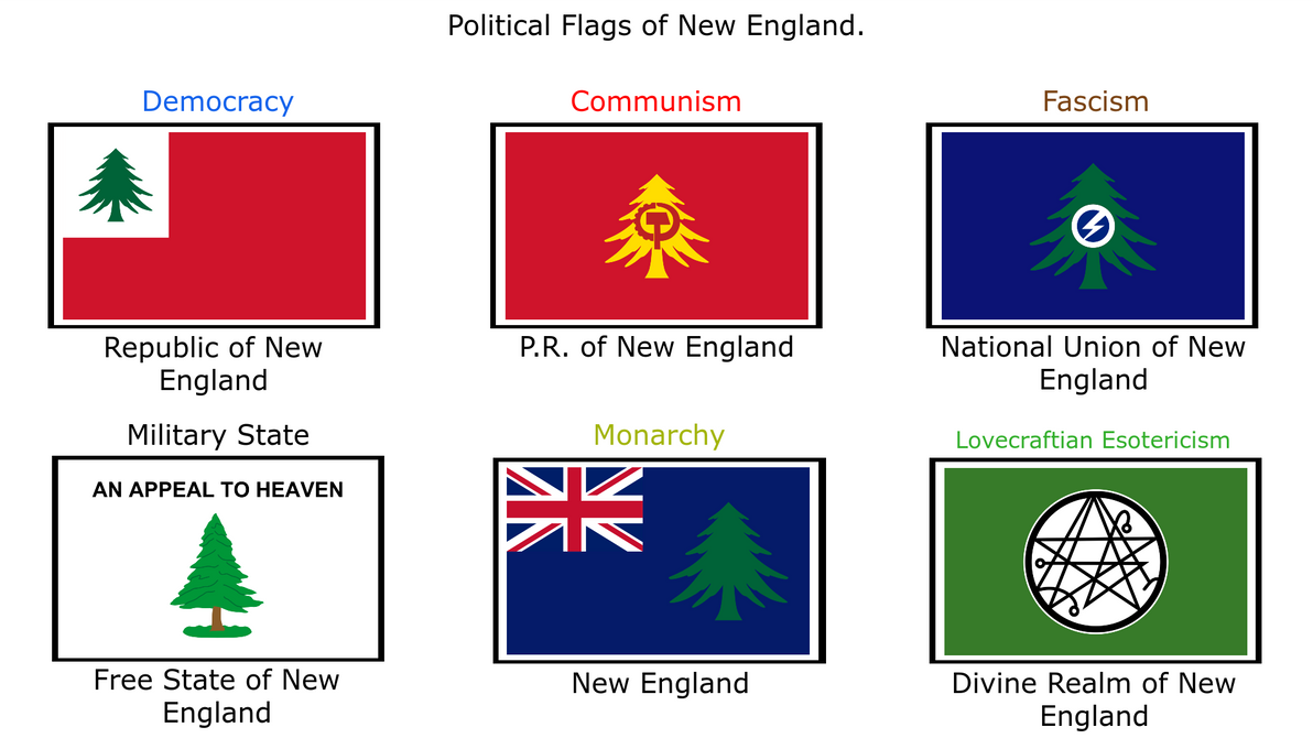 Political Flags of New England by Seacatlol on DeviantArt
