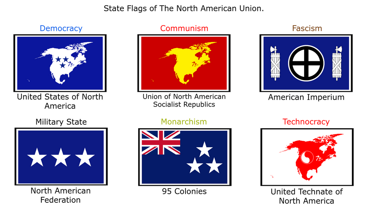 America Deviantart Flags State Flags of The North American Union by Seacatlol on DeviantArt