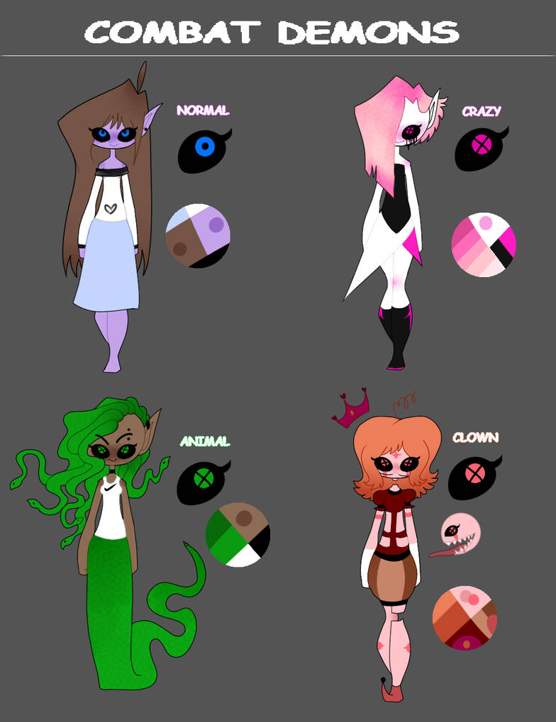 Combat Demons (Oc Sheet +info about them) by thunderstorm210 on DeviantArt
