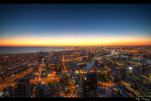 Sunset Over Melbourne