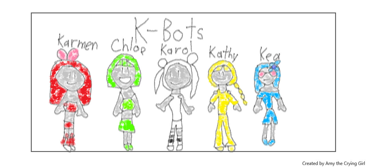 Blossom's Drawing of the K-Bots by BleakAlien515 on DeviantArt