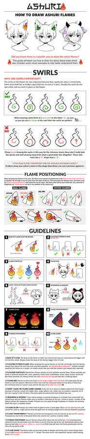 ASHURI: How to draw ashuri flames (Guide)