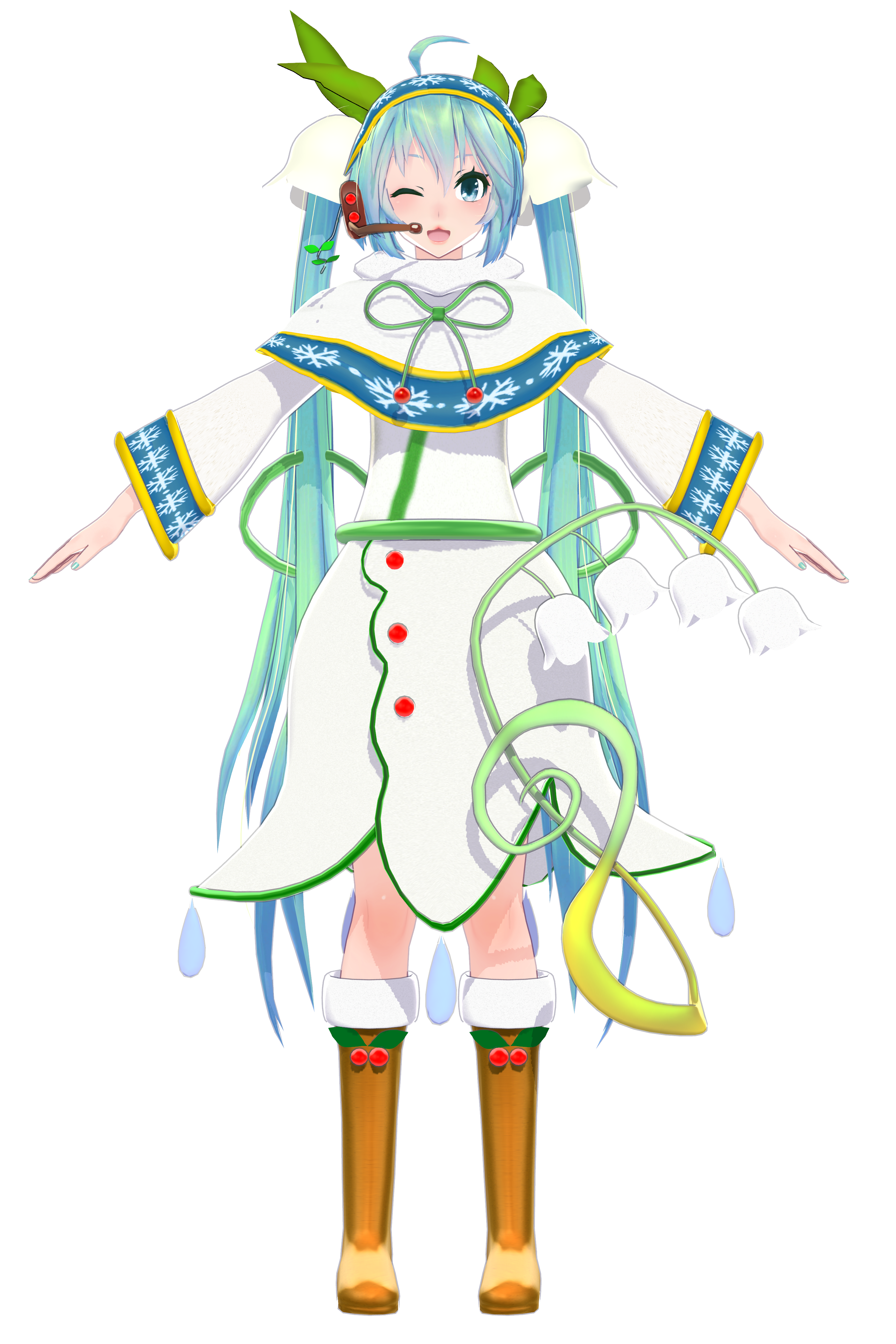 TDA SNOW MIKU 2015 CLOTHES and acce FINISHED!!!!