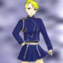 omg...riza in a miniskirt