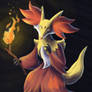 Delphox's fire