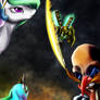 Commission: Princess Celestia vs Egg Emperor