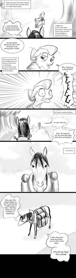 It's Not my Fault I'm a Horse! Pg1