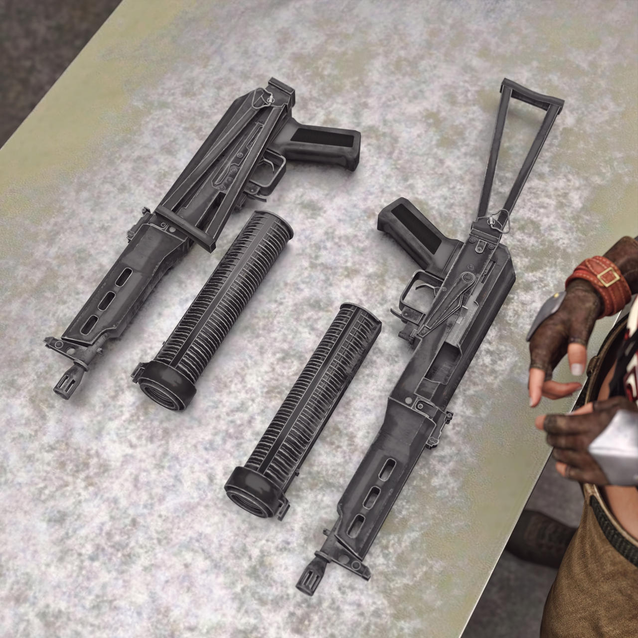 Pp 19 Rifle Bizon for G8F DAZ by LorielCreate on DeviantArt
