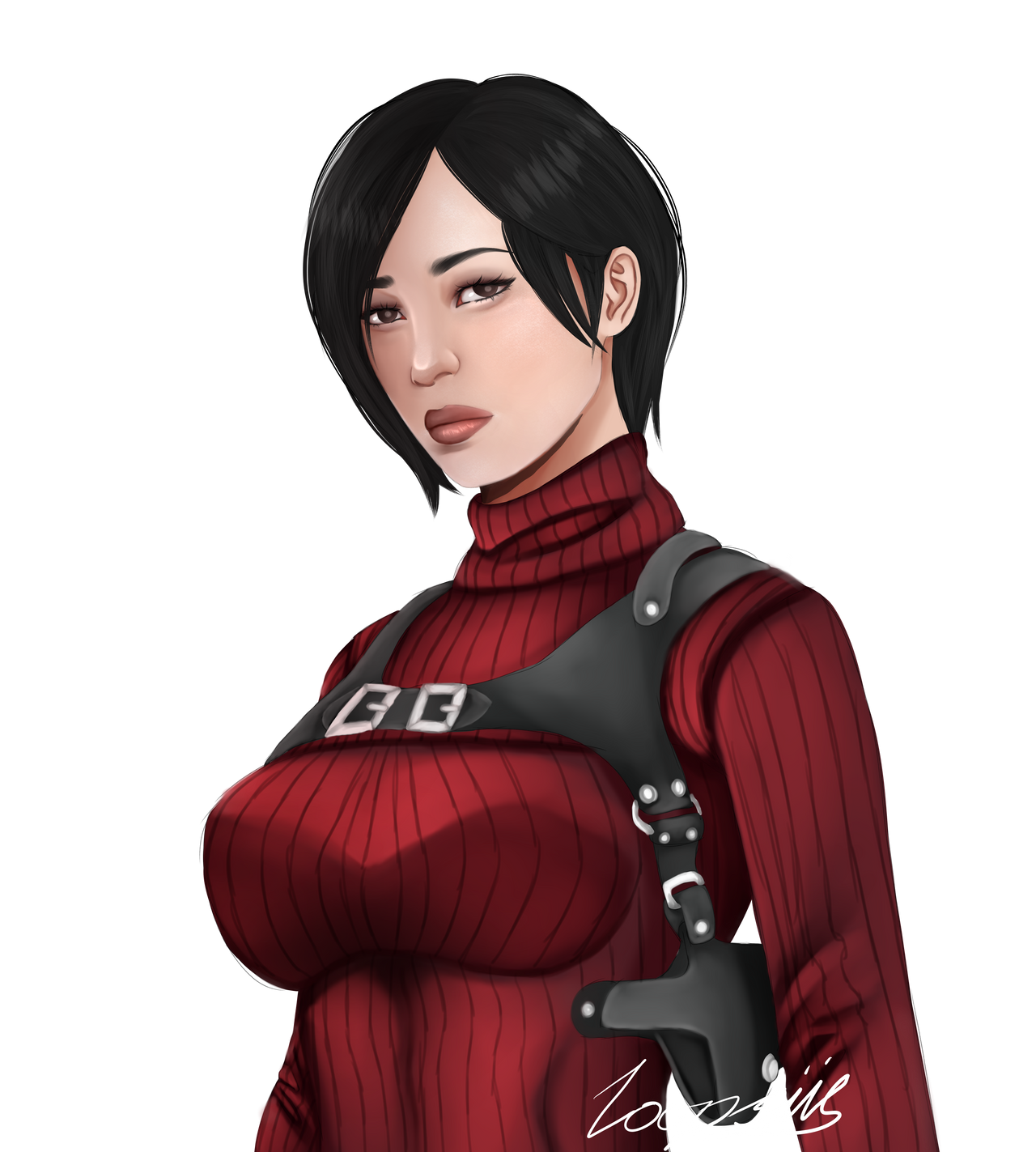 Ada Wong from Resident Evil 4, both original and remake versions