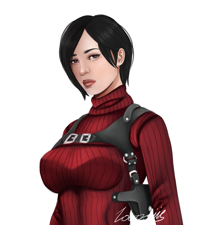 Ada Wong from Resident Evil 4, both original and remake versions. :  r/mendrawingwomen