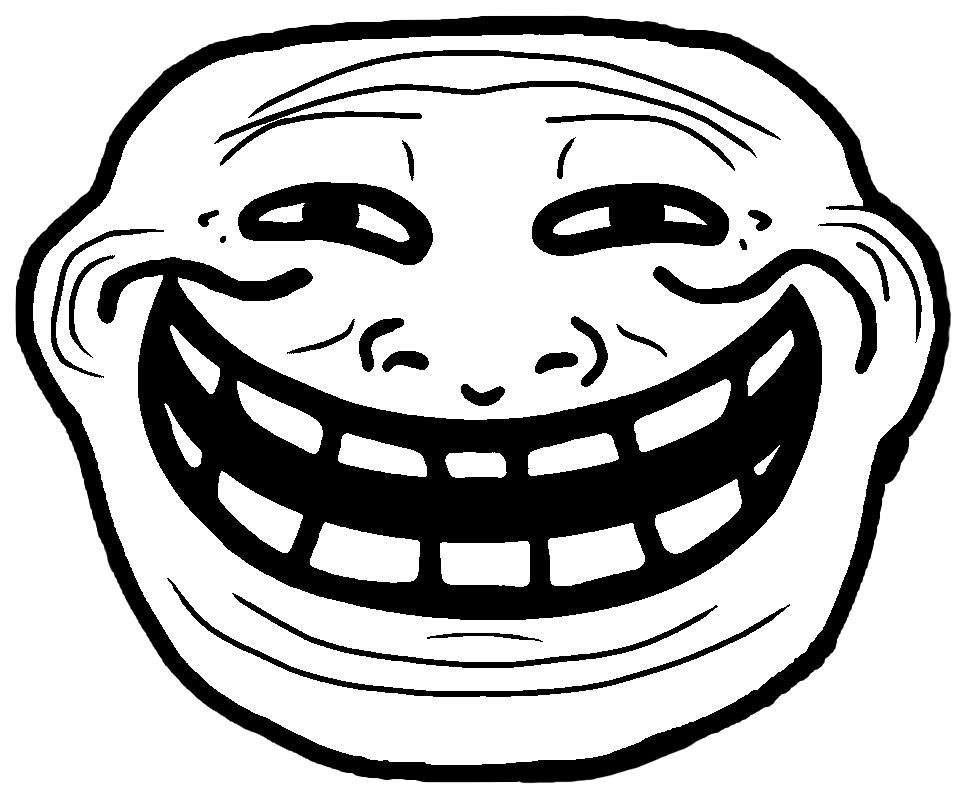 Find hd Troll Face Transparent Face - Happy Troll Face Png, Png