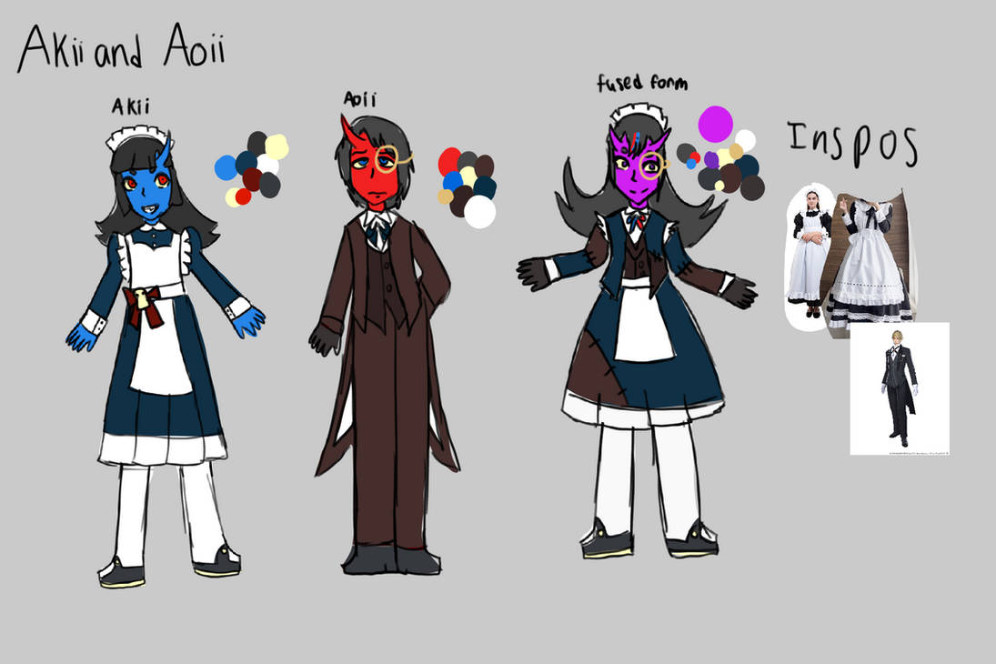 Aoii Roles Tree Akii and Aoii (the queens servants) by ninimasuradraws on DeviantArt