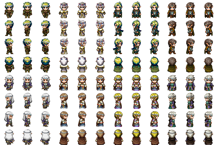 Fantasy Sprites 0.1 (Elfs) by MikeRpgMaker on DeviantArt
