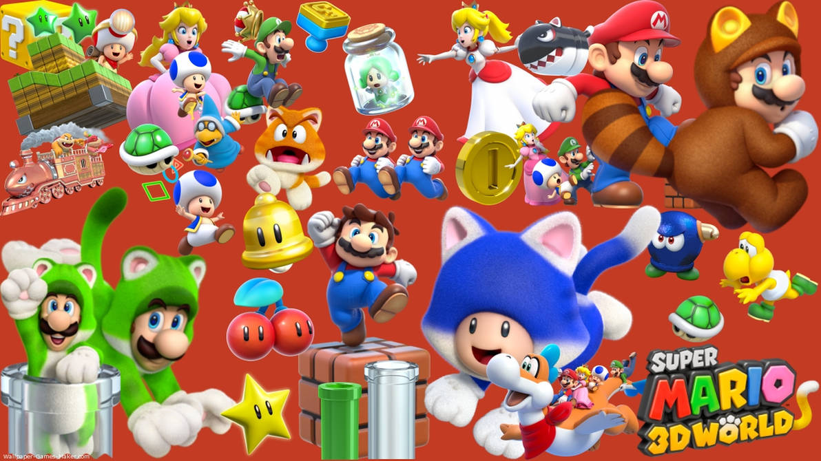 Super Mario 3D World Wallpaper by ToughLuigi on DeviantArt