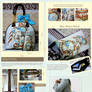 Blue Peony Bag  and pouch collection..^^