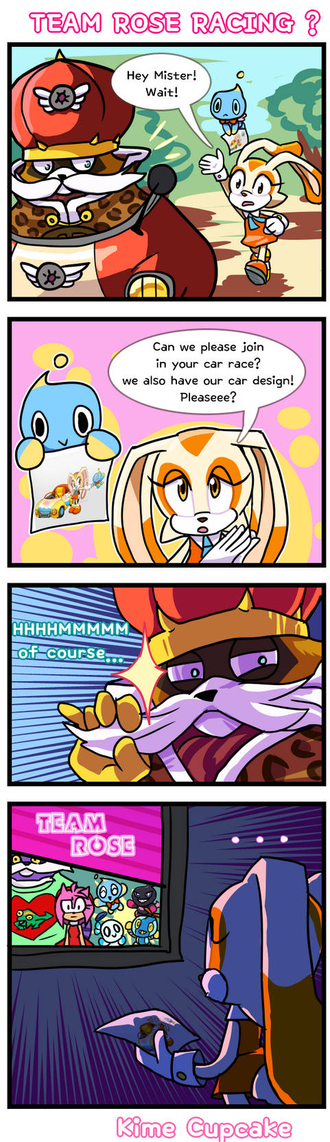 TEAM ROSE RACING and not Cream by Kime-Cupcake on DeviantArt