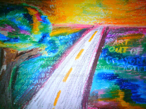 Crayons late at night..