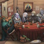 Six Heroes Resting in a Tavern