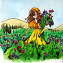 Spring - Girl in Garden